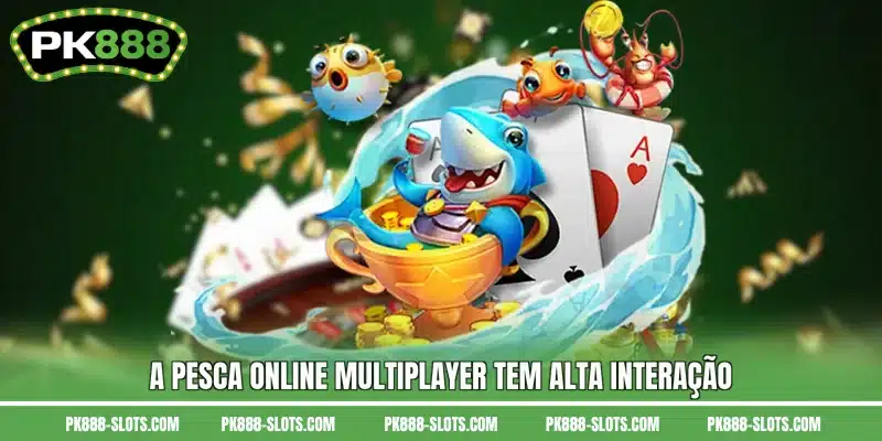 A pesca online multiplayer tem alta interação