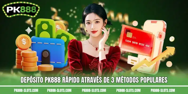 Depósito PK888 rápido através de 3 métodos populares